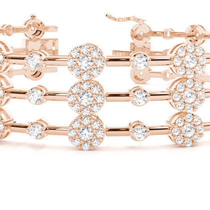 Rose Gold Evening Bracelets