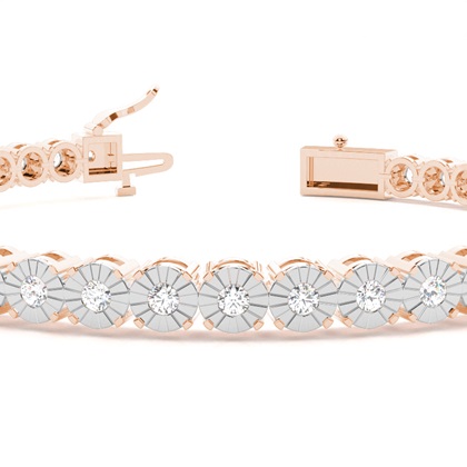 Rose Gold Diamond Tennis Bracelets