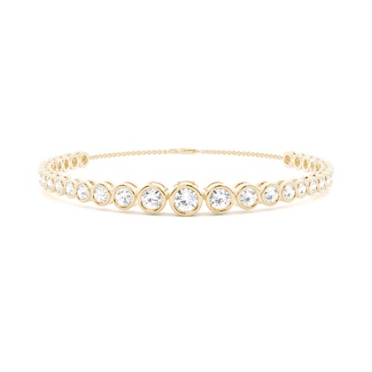 Yellow Gold Evening Diamond Bracelets