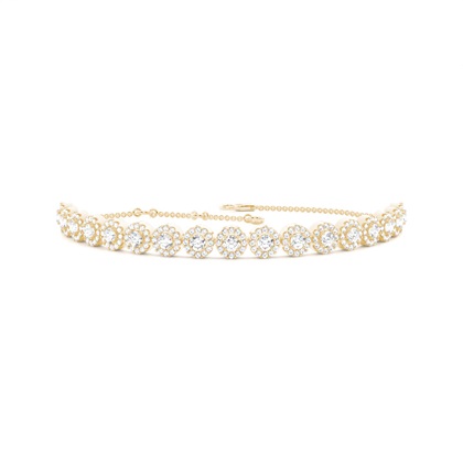Yellow Gold Evening Diamond Bracelets