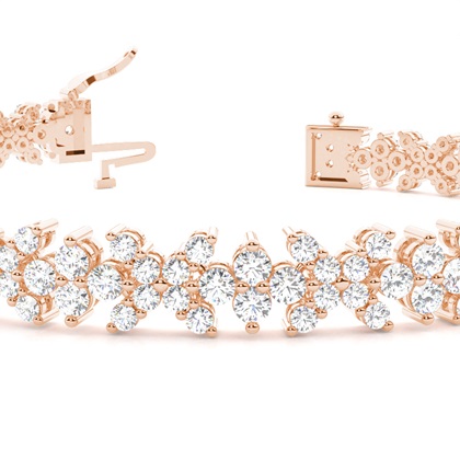 Rose Gold Diamond Tennis Bracelets