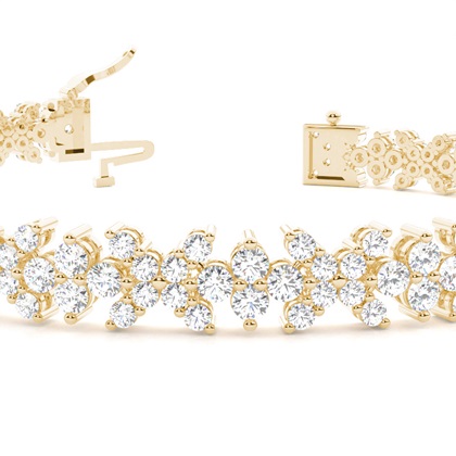 Yellow Gold Diamond Tennis Bracelet