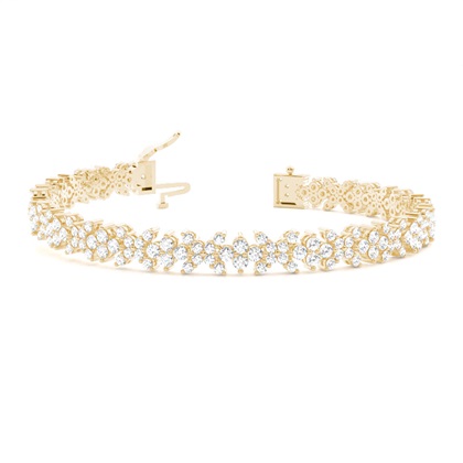 Yellow Gold Diamond Tennis Bracelet