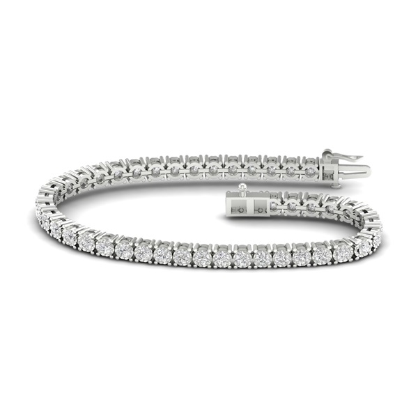 Diamond Tennis Bracelet 5ct Look in 0.50ct & silver