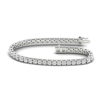 Diamond Tennis Bracelet 5ct Look in 0.50ct & silver