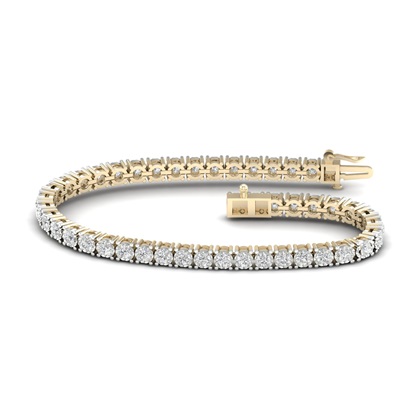 Yellow Gold Diamond Tennis Bracelet