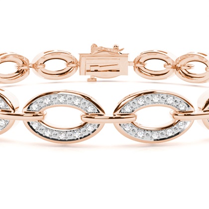 Rose Gold Diamond Tennis Bracelets