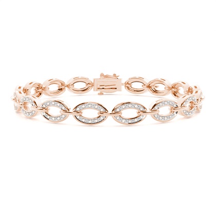 Rose Gold Diamond Bracelets