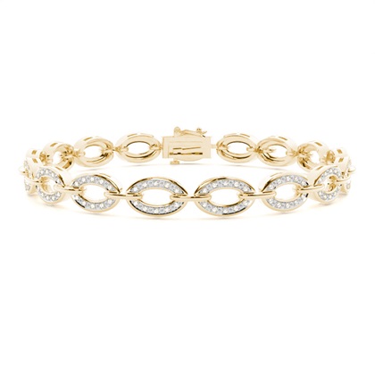 Yellow Gold Tennis Bracelet