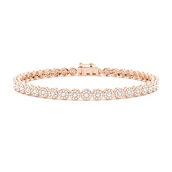 Rundes Diamantarmband mit Mikropavé-Besatz