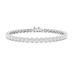 Rundes Diamantarmband mit Mikropavé-Besatz