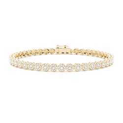 Rundes Diamantarmband mit Mikropavé-Besatz