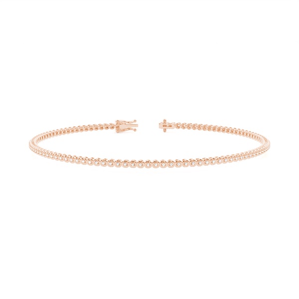 4 Prong Setting Round Diamond Tennis Bracelet
