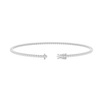 4 Prong Setting Round Diamond Tennis Bracelet