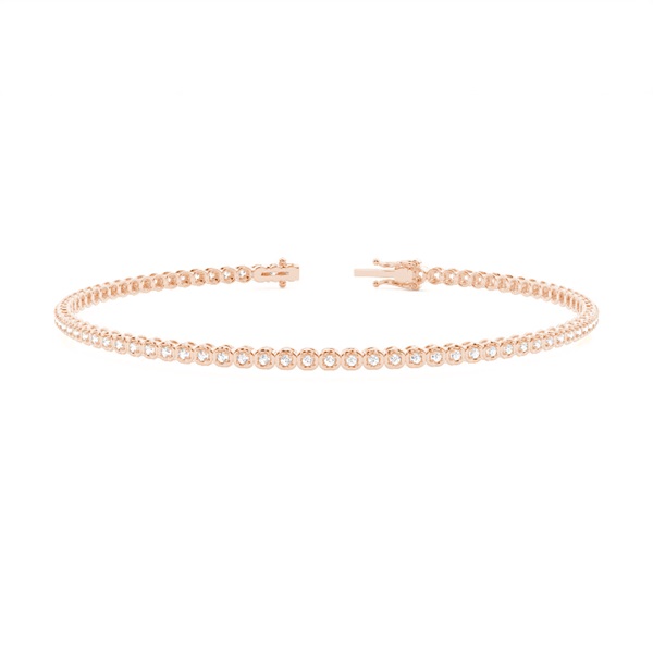 4 Prong Setting Round Diamond Tennis Bracelet
