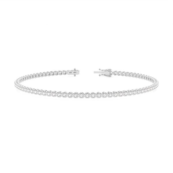 4 Prong Setting Round Diamond Tennis Bracelet