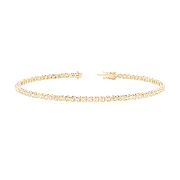 4 Prong Setting Round Diamond Tennis Bracelet