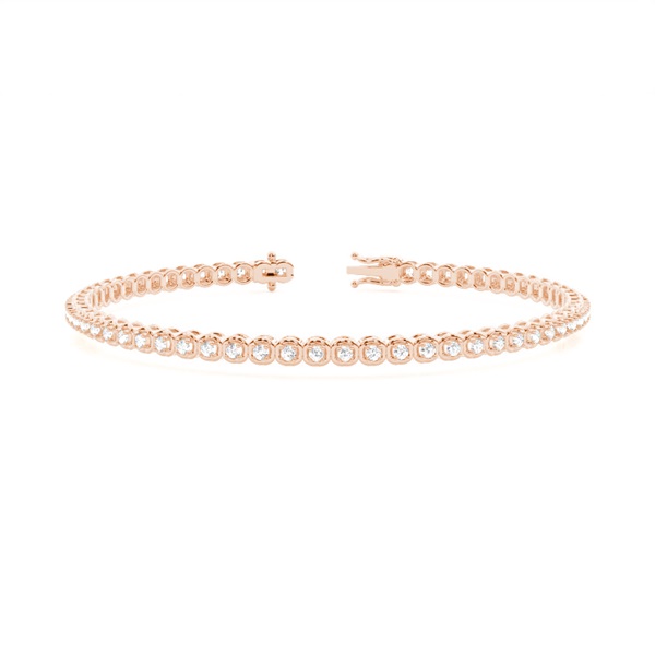4 Prong Setting Round Diamond Tennis Bracelet