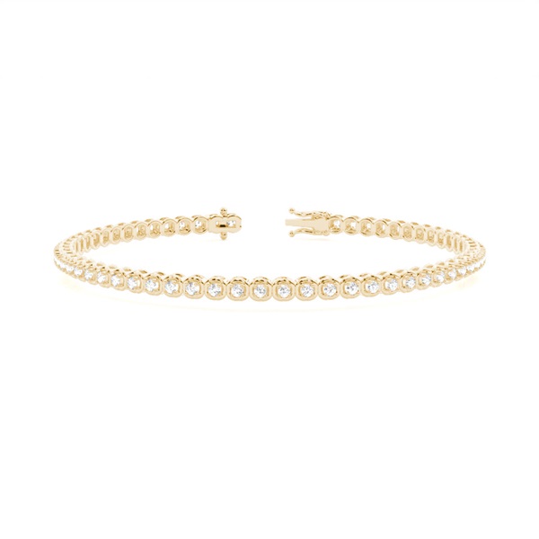 4 Prong Setting Round Diamond Tennis Bracelet