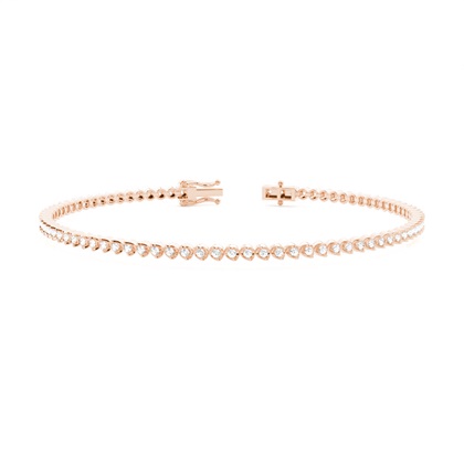 Prong Setting Round Diamond Tennis Bracelet