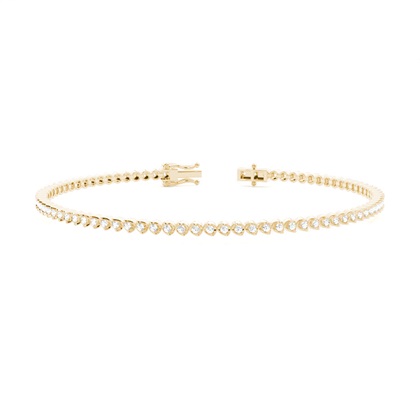 Prong Setting Round Diamond Tennis Bracelet