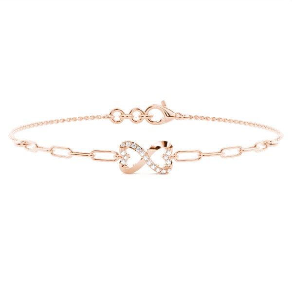 Plate Prong Round Diamond Everyday Bracelet