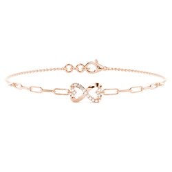 Plate Prong Round Diamond Everyday Bracelet