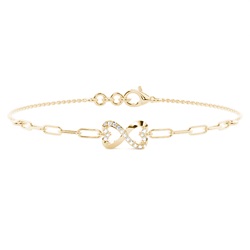 Plate Prong Round Diamond Everyday Bracelet