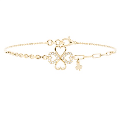 Yellow Gold Friendship Diamond Bracelets