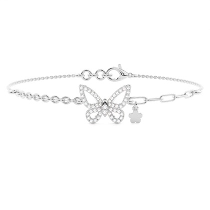 Plate Prong Round Diamond Everyday Bracelet