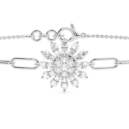 White Gold Chain Bracelets