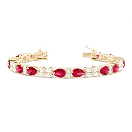 Mixed Shapes Diamond Bracelets