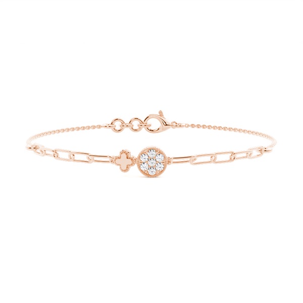 Prong Setting Round Diamond Everyday Bracelet