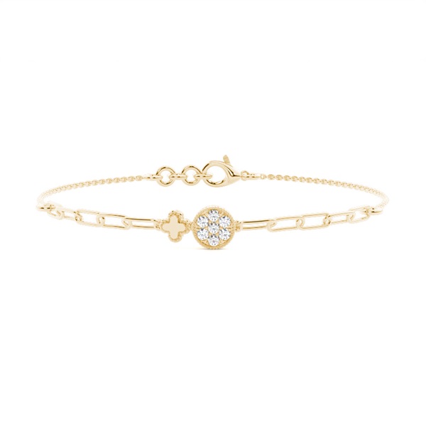 Prong Setting Round Diamond Everyday Bracelet