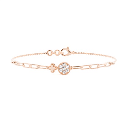 Rose Gold Friendship Diamond Bracelets