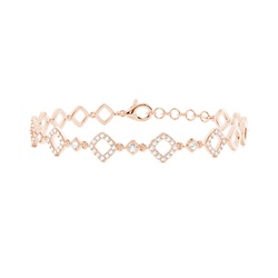 Armband mit runden Diamanten in Tellerkragenfassung