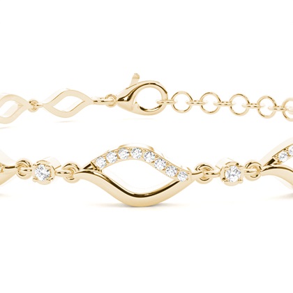 Yellow Gold Chain Bracelets