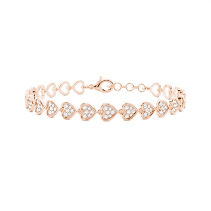 Pave Setting Round Diamond Everyday Bracelet