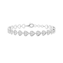 Pave Setting Round Diamond Everyday Bracelet