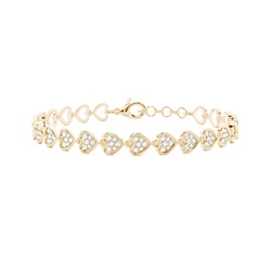Pave Setting Round Diamond Everyday Bracelet