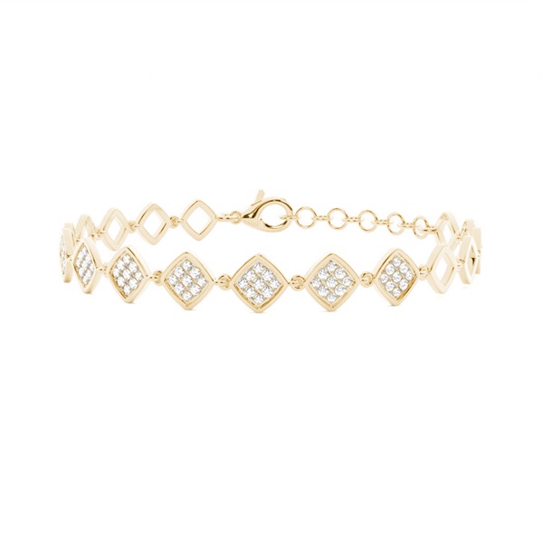 Micro Prong Setting Round Diamond Everyday Bracelet