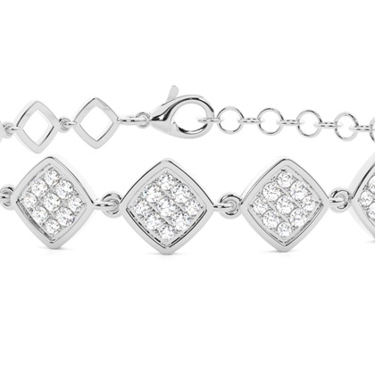 White Gold Chain Bracelets