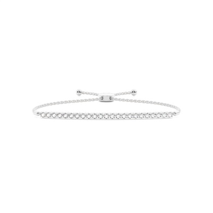 Illusion Plate Prong Setting Diamond Everyday Bracelets
