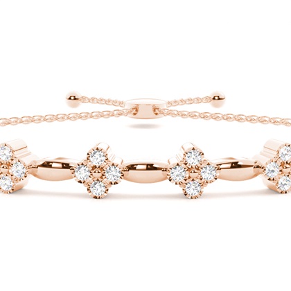 Round Rose Gold Friendship Bracelets