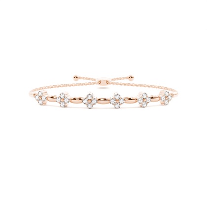 Rose Gold Friendship Diamond Bracelets