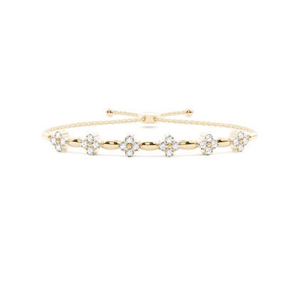 Yellow Gold Friendship Diamond Bracelets