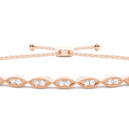 Round Rose Gold Friendship Bracelets