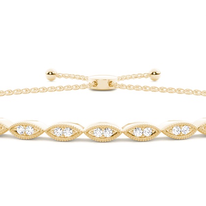 Round Yellow Gold Friendship Bracelets