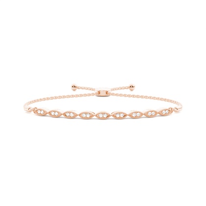 Rose Gold Friendship Diamond Bracelets