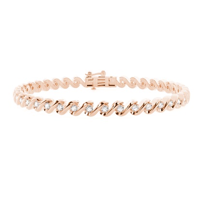 Rose Gold Diamond Bracelets